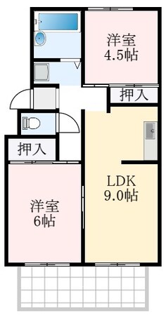 メロディーハウス樫山の物件間取画像